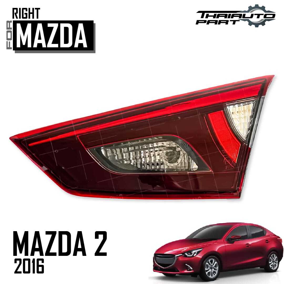 Right Inner Rear Tail Lamp Light W/Bulbs For Mazda2 DJ DL Pre