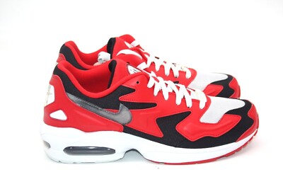 NIKE AIR MAX2 LIGHT MENS RUNNING SHOE UNIVERSITY RED/PURE PLATINUM
