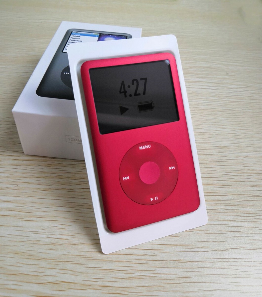 NEW 256GB SSD Flash Custom Apple iPod Classic 7th Gen Red Black