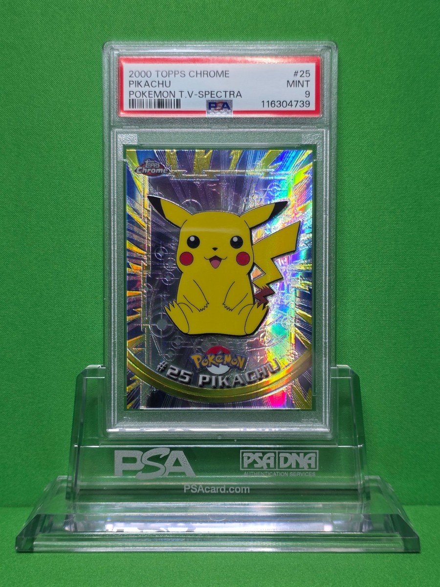 POKEMON 2000 TOPPS CHROME PIKACHU SPECTRA 25 PSA 9 POP 38! | eBay