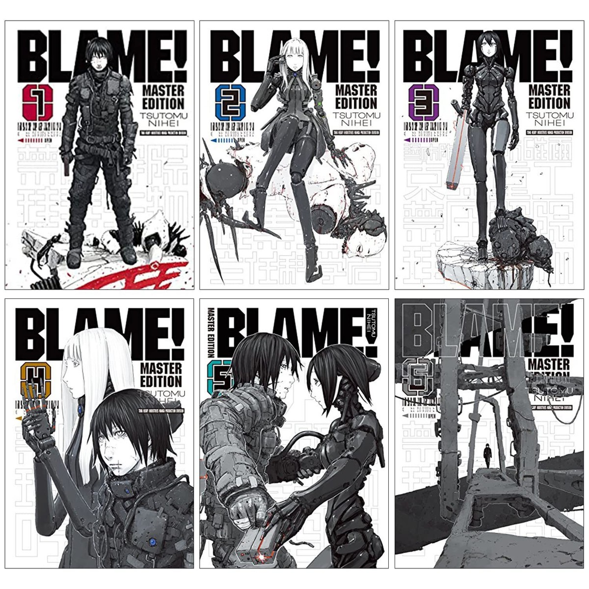 BLAME! Manga Vol 1-6 Complete Master Edition 6-book Set by Tsutomu