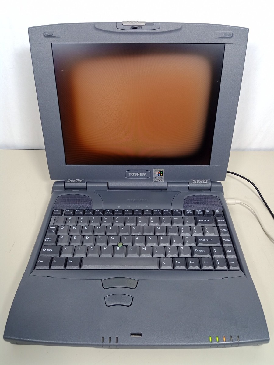 Vintage Toshiba Satellite 2105CDS Laptop Windows 98 MS-DOS 4GB HDD