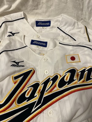 NEW MIZUNO Japan WBC WORLD BASEBALL Classic Jersey Navy White