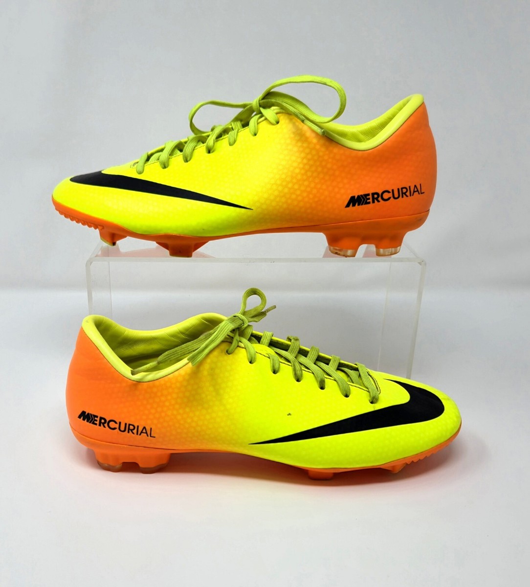 Nike Mecurial Vapor Neon Orange & Yellow 555613-708 Mens Size 7 | eBay