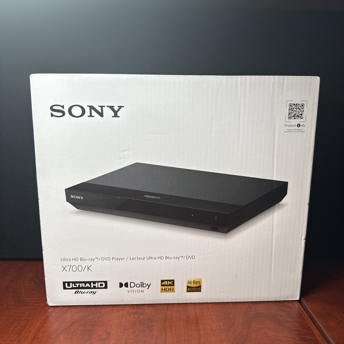 SONY UBP-X700/K BRAND NEW BLU-RAY PLAYER 4K HDR UHD DOLBY VISION