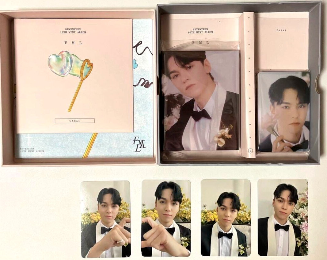 SEVENTEEN VERNON FML Carat ver FC Fan Club CD File Binder Complete