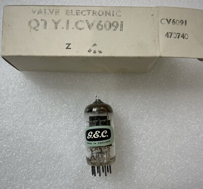 GEC A2900 CV6091 B309 12AT7 black Welded plate Disc Getter NOS