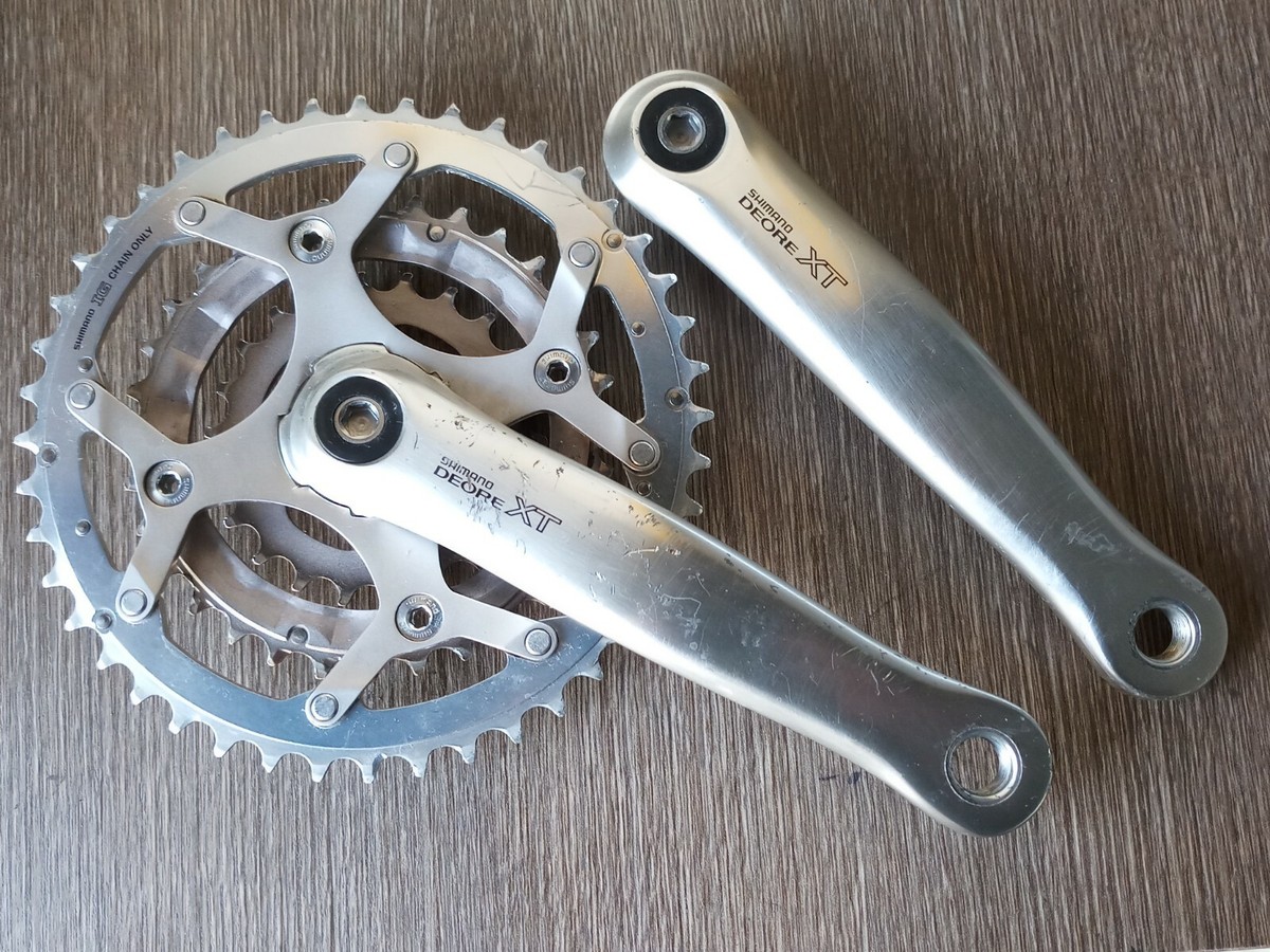 Shimano Deore XT FC-M739 Crankset: 175mm - 44/32/22T | eBay