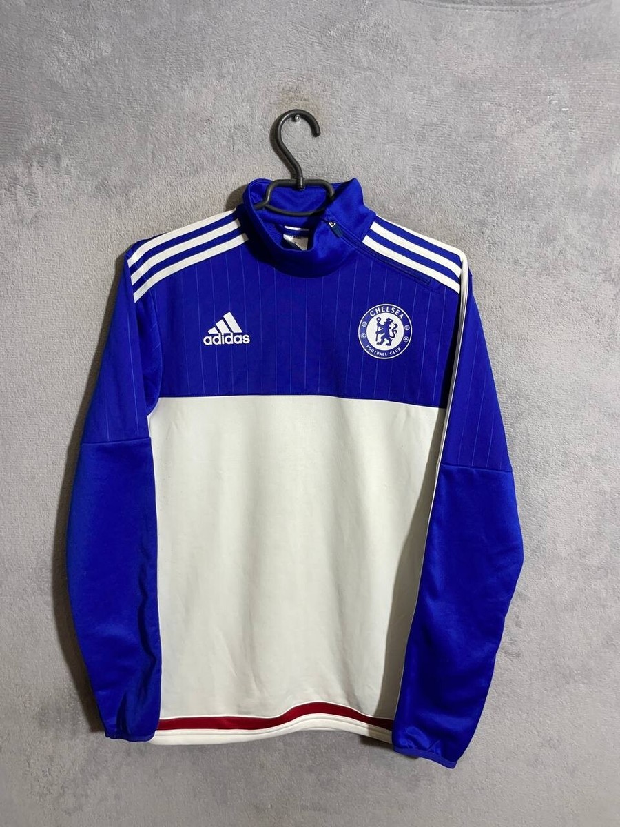 Chelsea Training Football Soccer Pullover Jacket Zipped Neck