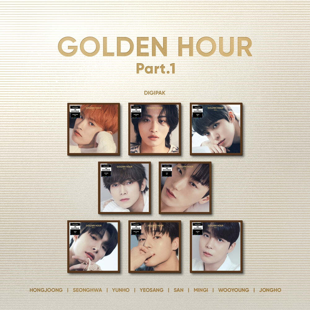 Ateez GOLDEN HOUR: Part 1 UK Exclusive Digipak HMV Version 4pcs | eBay