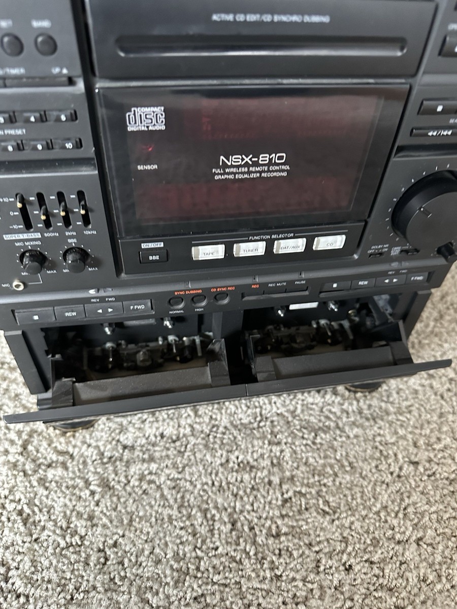 Aiwa NSX-810 Stereo System! Dual Cassette And CD Player! Looks
