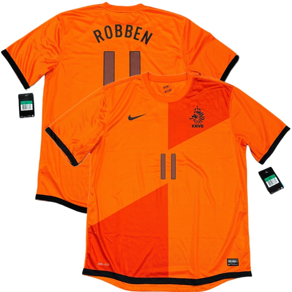 2012/13 Netherlands Home Jersey #11 Robben XL Nike Holland Soccer