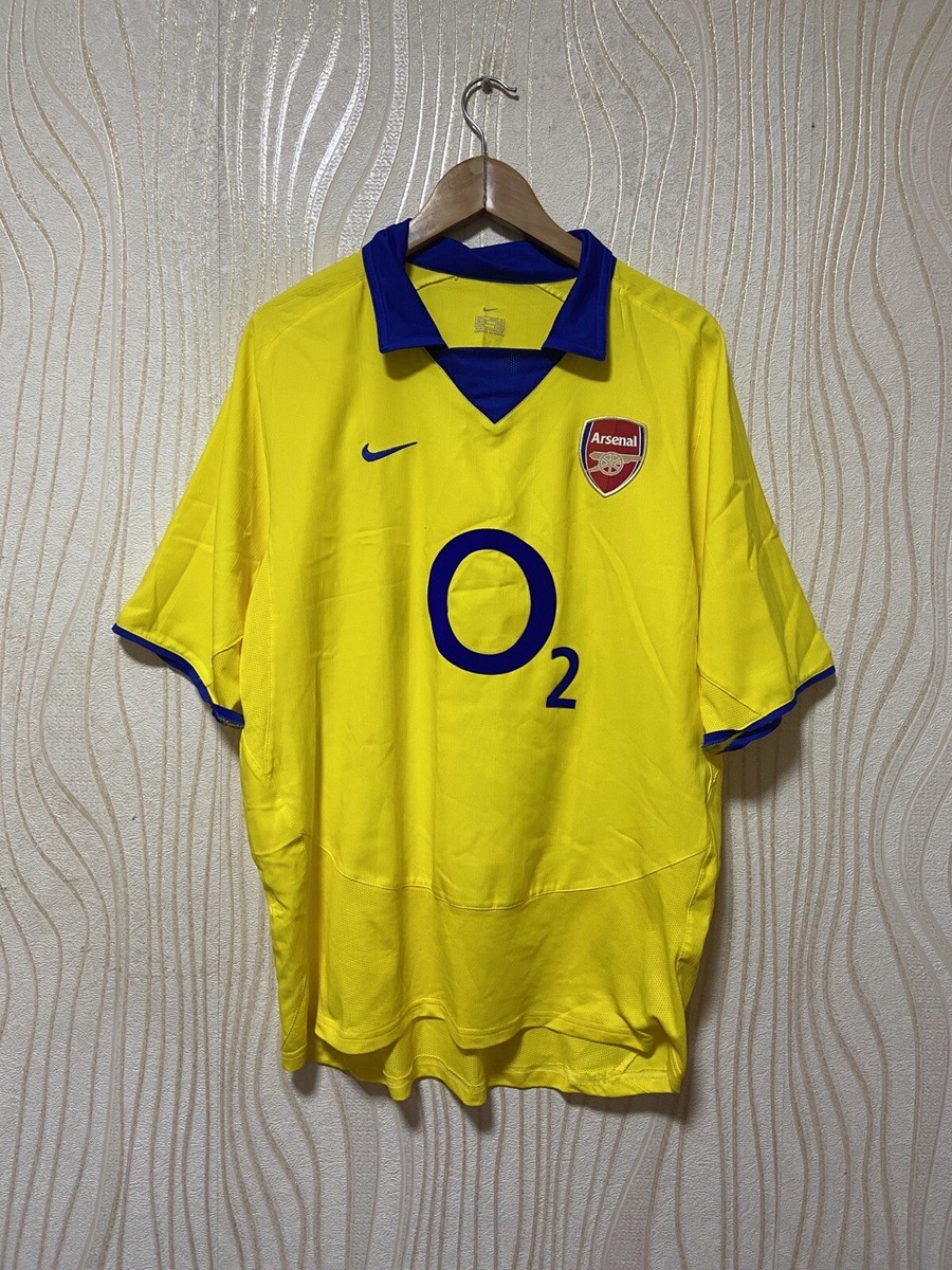 ARSENAL LONDON 2003 2004 AWAY FOOTBALL SHIRT SOCCER JERSEY NIKE sz