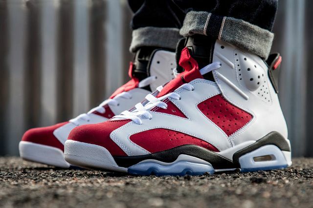 2014 Nike Air Jordan 6 Retro Carmine 384664-160 sz 9.5 | eBay