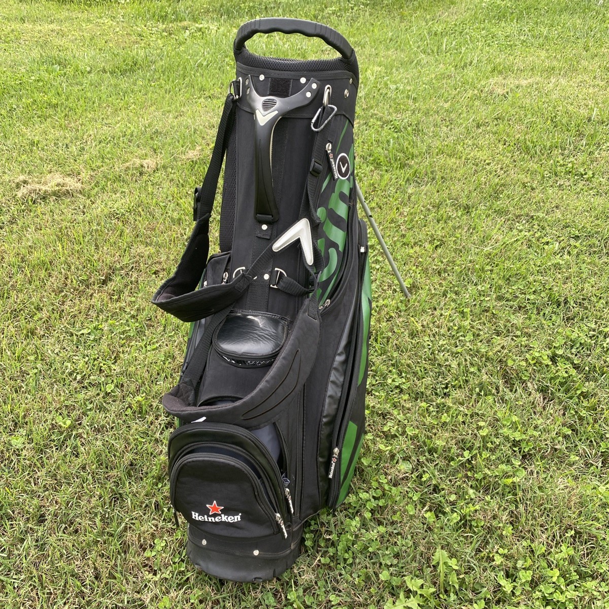 Callaway Heineken 5 Way Stand & Carry Golf Bag Green Black with