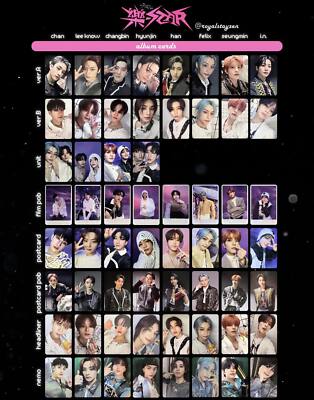 STRAY KIDS X ROCK STAR (樂-STAR) ALBUM PHOTOCARD OFFICIAL FELIX