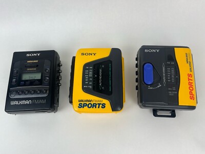 Lot: Sony Walkman Sports WM-AF59 WM-FS393 WM-F2085 Cassette