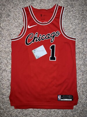 Derrick Rose Jersey Nike 44 Authentic Medium Chicago Bulls Retro
