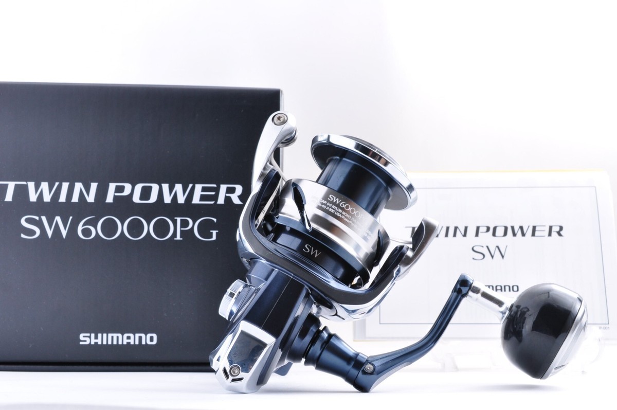 Shimano 21 Twinpower SW 6000PG Fishing Spinning Reel Ship from