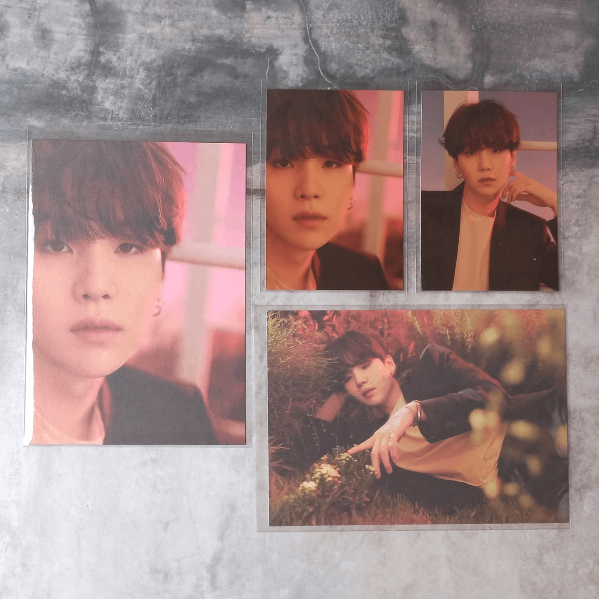 BTS HYBE Insight Museum Official Photo Card & Postcard - Suga Set
