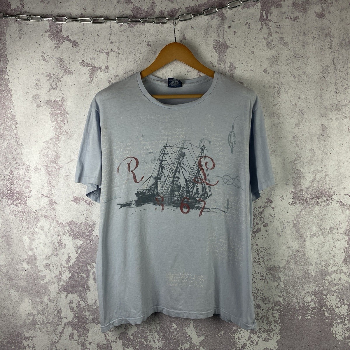 Vintage Polo Ralph Lauren T-Shirt Luxury Y2K Big Logo Men's USA