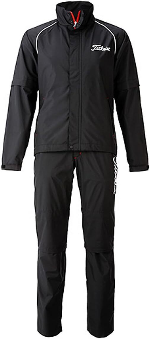 Titleist Golf Rain Jacket & Pants Set Men Stretch TSMR1592 Black