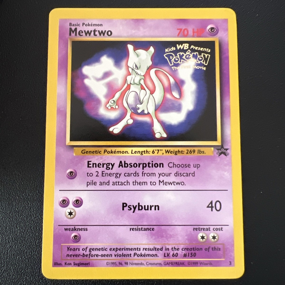 Pokémon Mewtwo Kids WB Presents Pokemon The First Movie Holo | eBay