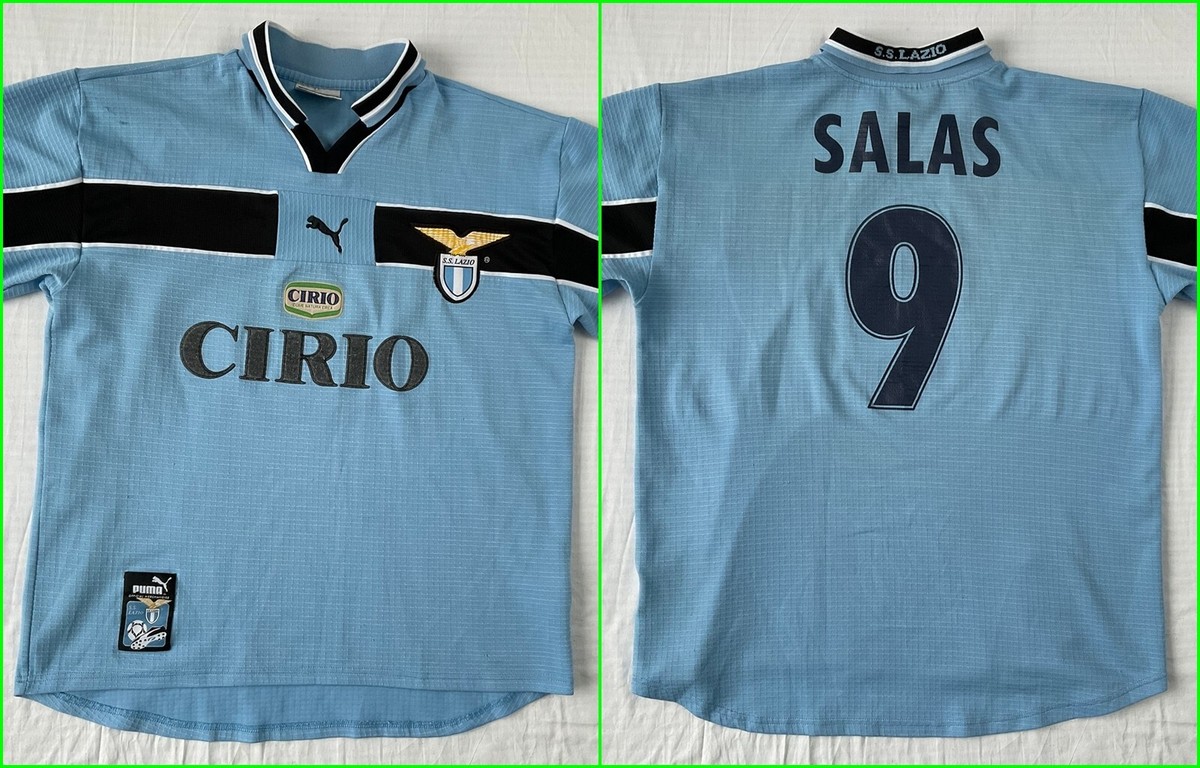 Lazio 1998 1999 Home Football Shirt SALAS 9 Puma Vintage Jersey