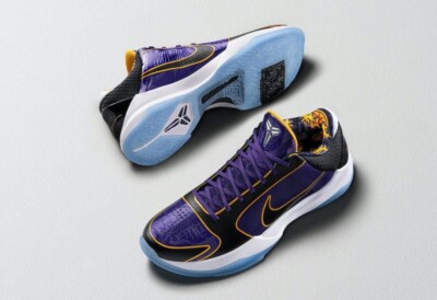 Nike Kobe 5 Protro Lakers “5x Champ”- Court Purple/ Black Men-5