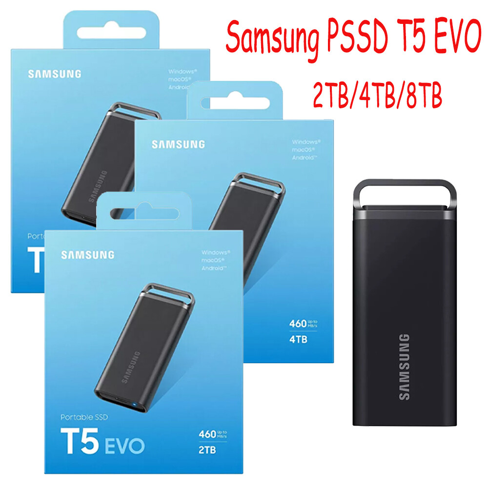 Samsung T5 EVO Portable SSD 2TB 4TB 8TB Type-c USB3.2 External