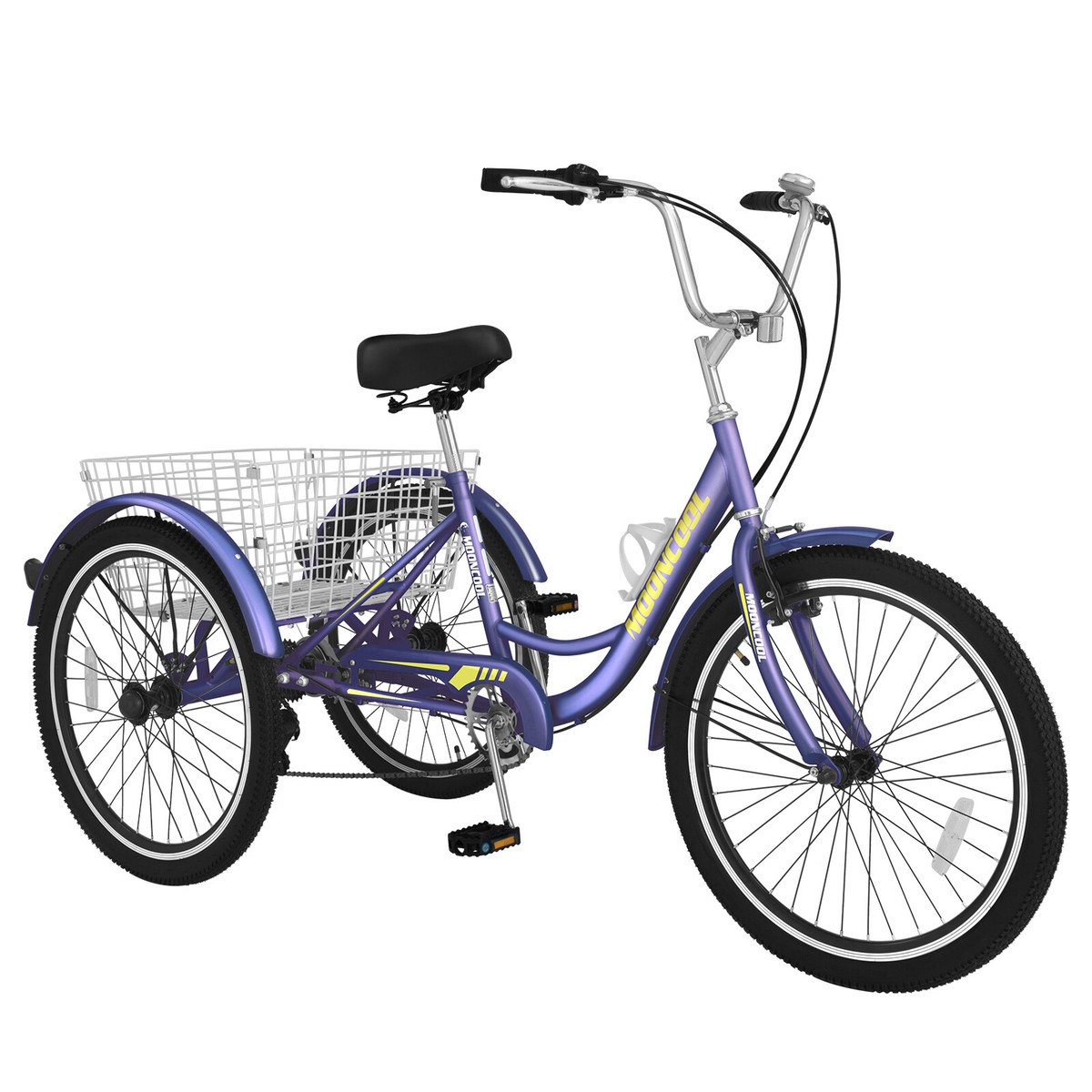 26'' 7 Speed Adult Trike Tricycle 3-Wheel Bike Bicycle Purple w