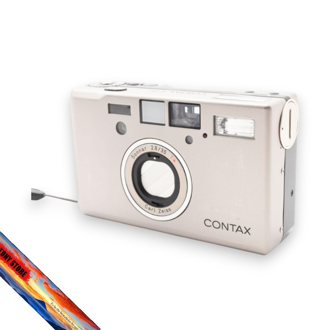 Contax T3 35mm Compact Film Camera Silver Titanium Point & Shoot