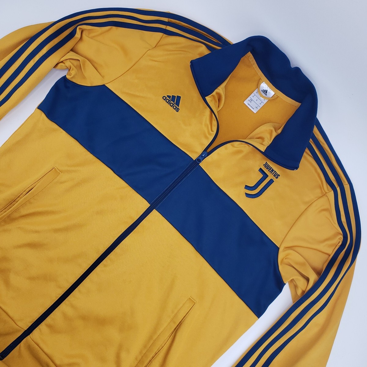 2017-2018 Adidas Juventus FC Track Jacket Full Zip Training Yellow