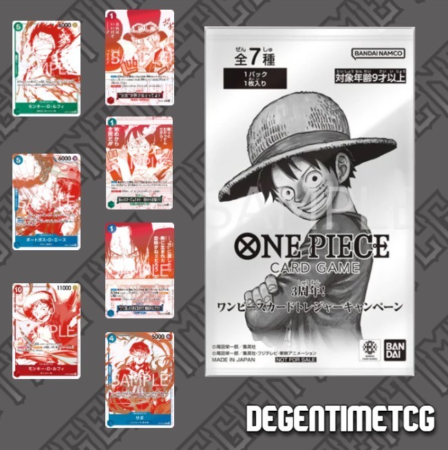 ONE PIECE Card Game ~ 3rd Anniversary Promo Pack | eBay