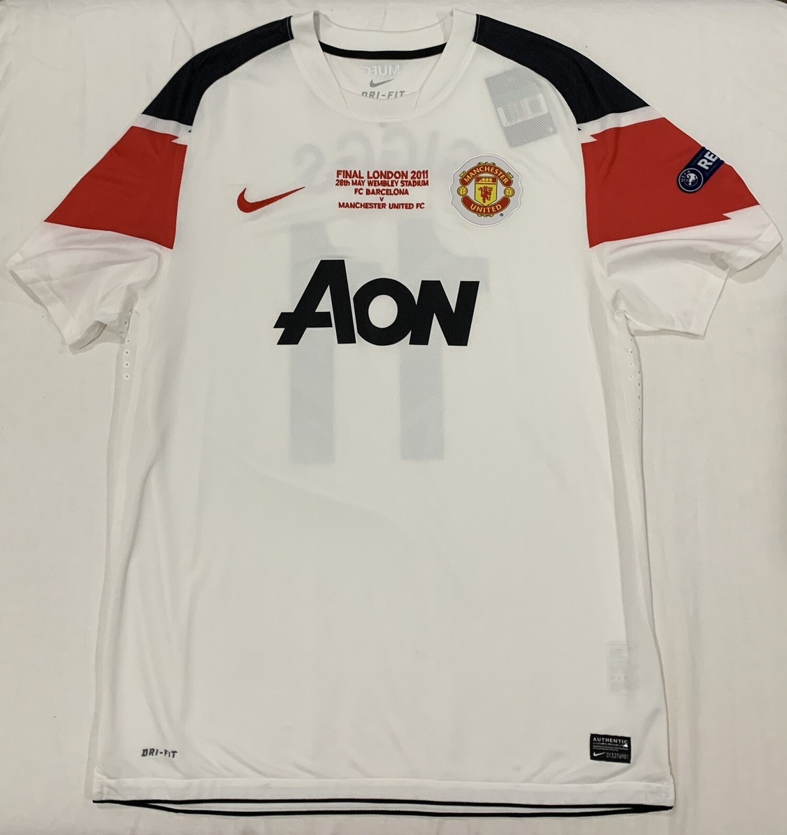 Nike Manchester United 2010-11 Away UCL Final Football Shirt #10