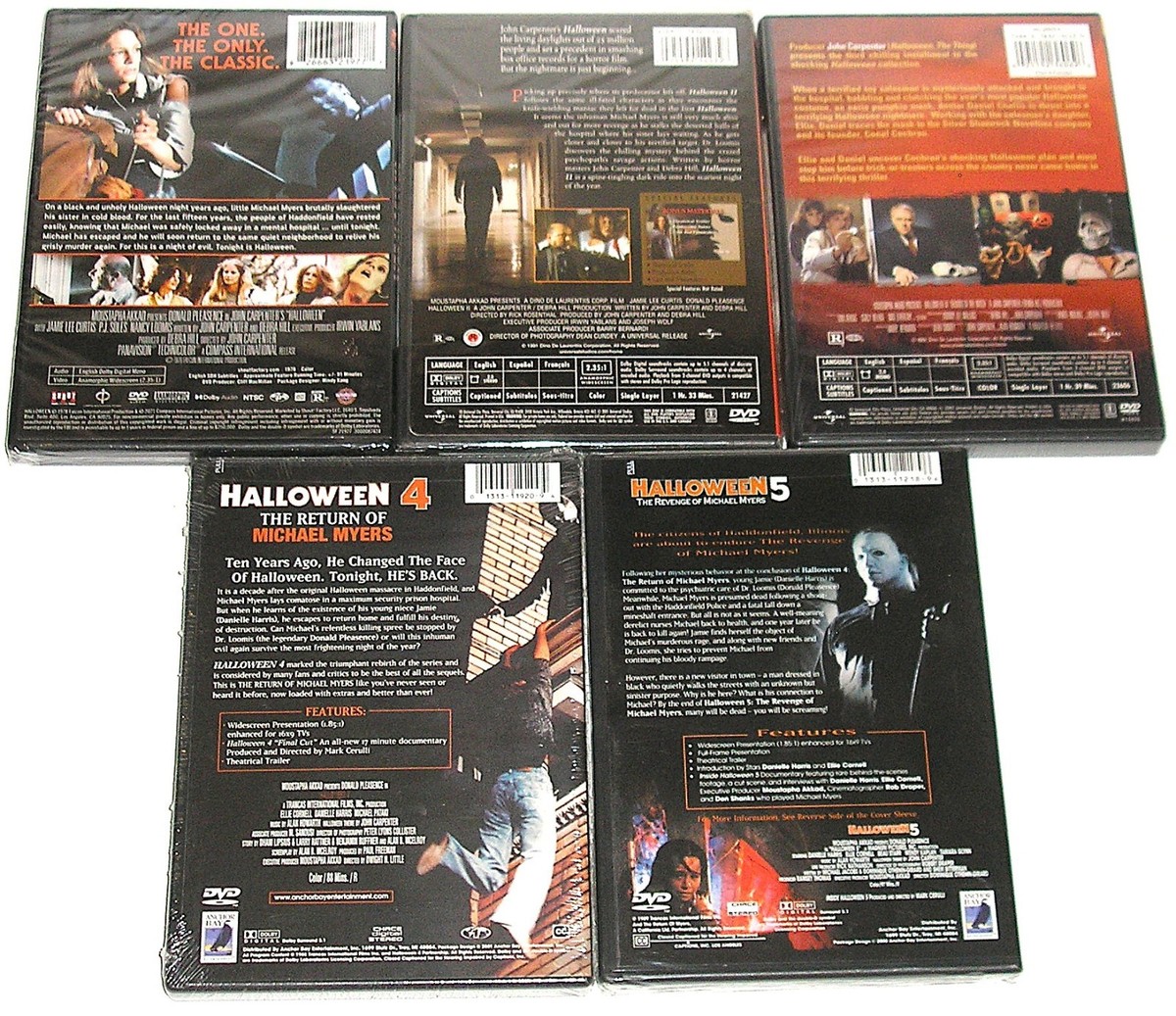 Horror DVD Lot - Halloween Complete Collection Michael Myers (13