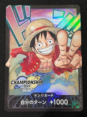 MONKEY D. LUFFY JP DON CARD PROMO CHAMPIONSHIP WORLD FINAL ONE