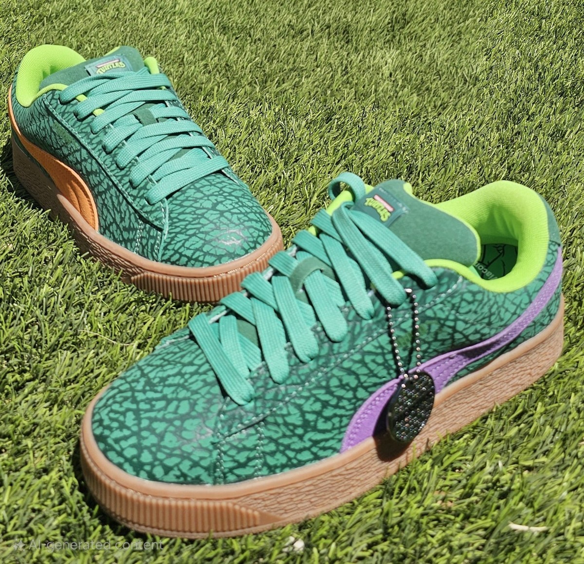 PUMA X TMNT SUEDE XL Teenage Mutant Ninja Turtles Sneakers RARE