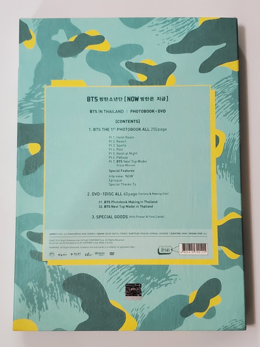 BTS Now 1 in Thailand Set Photobook DVD (RARE) | eBay