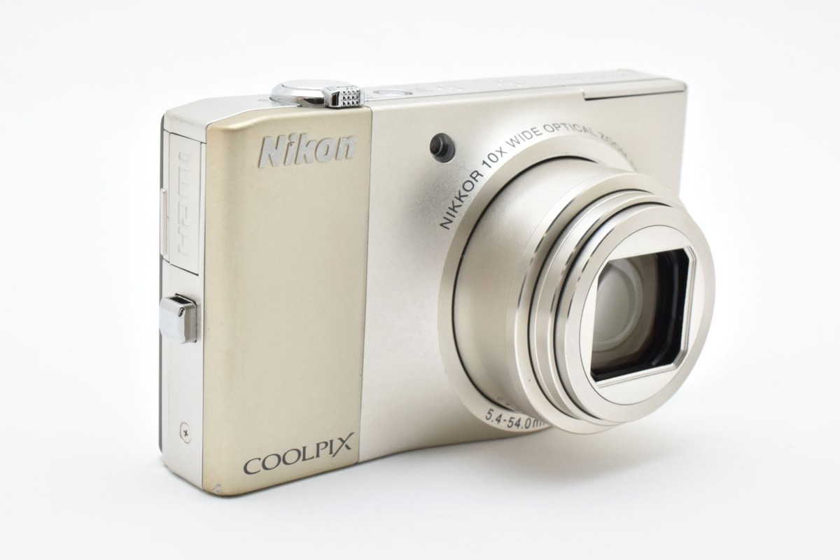 Nikon Coolpix S8000 Silver 14.2MP Compact Digital Camera From