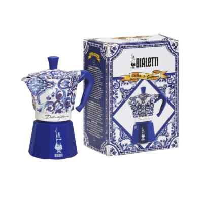 Bialetti Dolce & Gabbana Blue Mediterranean Moka Express 3 6 Cup