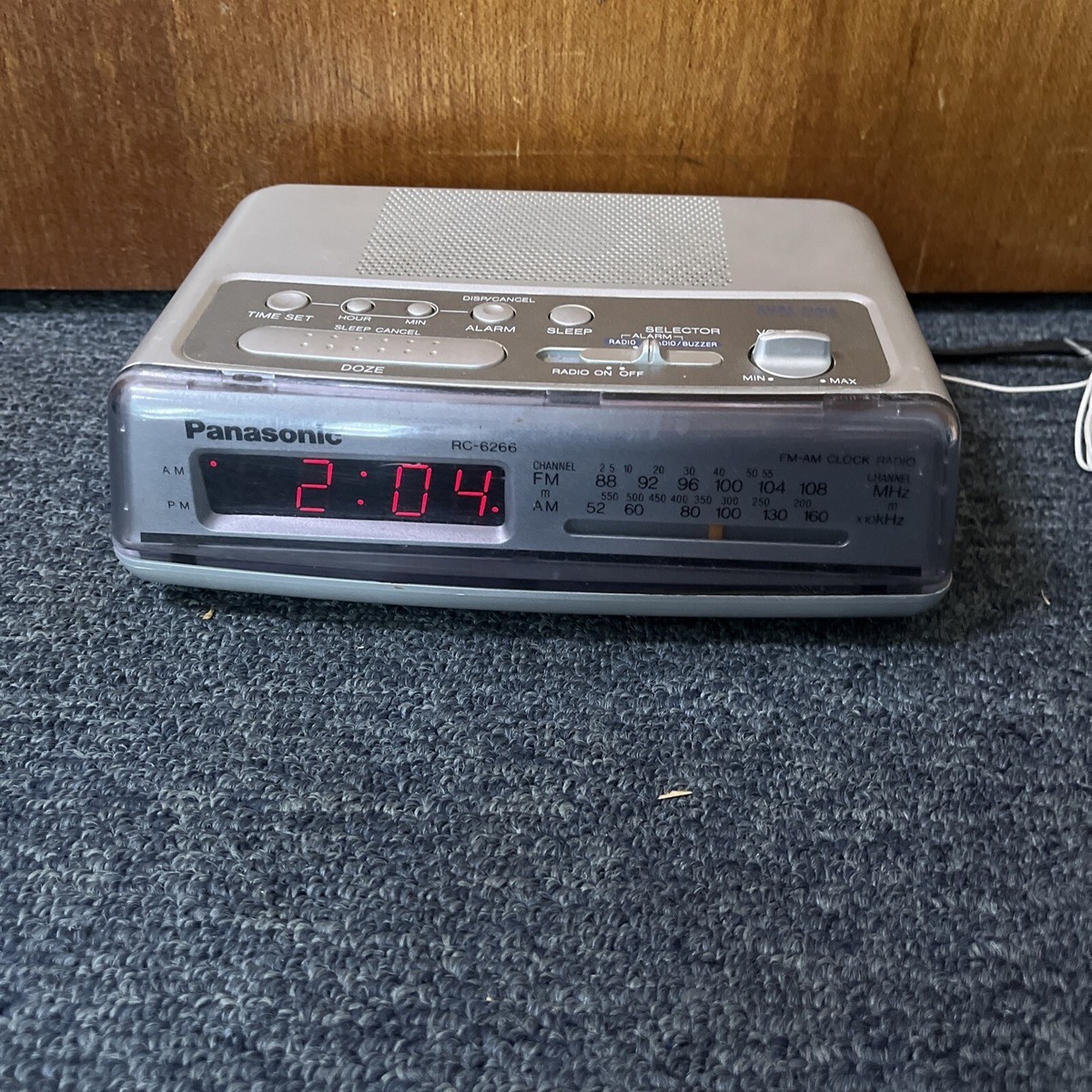 Panasonic RC-6266 Alarm Clock AM/FM Radio | eBay