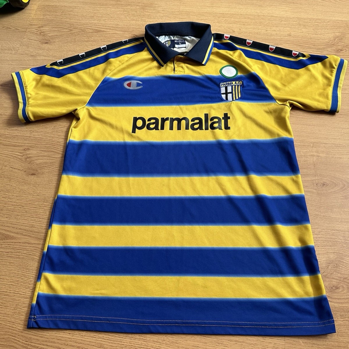 FC Parma 1999-2000 Home Jersey Champion | eBay