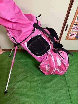 Titleist Double Shoulder Pink stand bag golf carry caddy bag rare