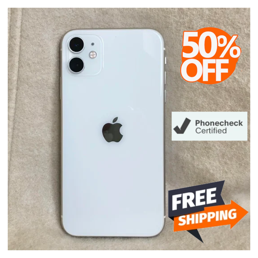 Apple iPhone 11 128GB 64GB White Unlocked Verizon At&t Metro PCS T