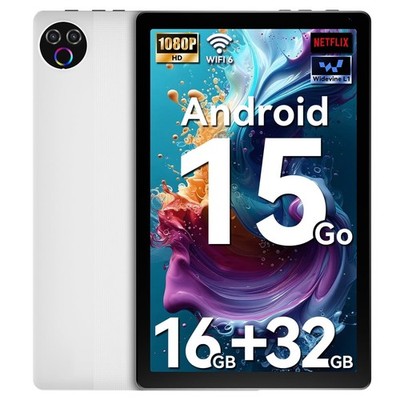 Android 15 5-Core 10inch Tablet,16GB Ram+32GB ROM Widevine L1, 5G
