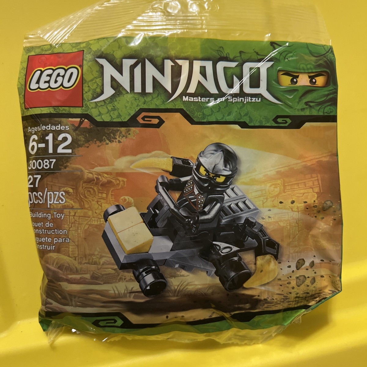 LEGO 30087 Ninjago Black Ninja COLE ZX Car Polybag RETIRED Set