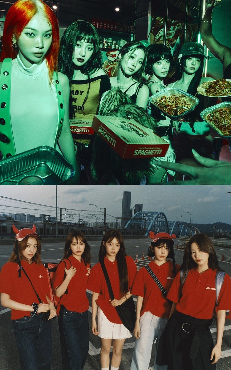 LE SSERAFIM SPAGHETTI 1st Single Album CD+Photo Book+2Sticker+2