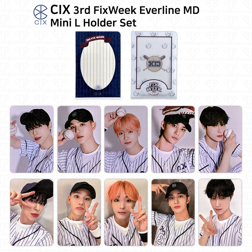 CIX 3rd Fix Week Official MD Mini L Holder Set Photocard Everline