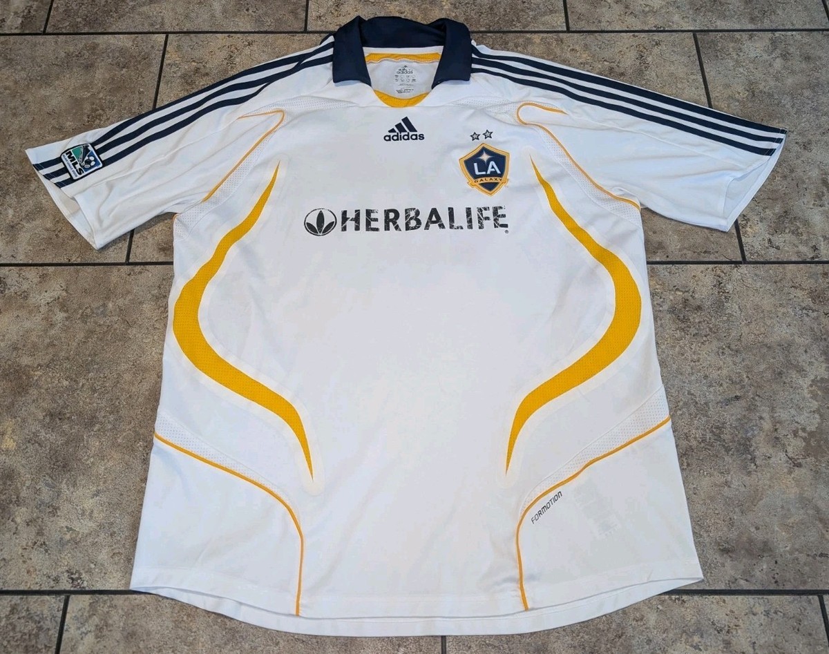 David Beckham LA Galaxy Adidas Jersey Sz XXL #23 2007-08 MLS Vtg